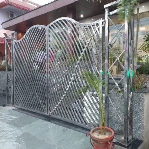 Stainless Steel Door Manufacturer in Bihar | Modern SS Gate Design – Aryan Steel Art