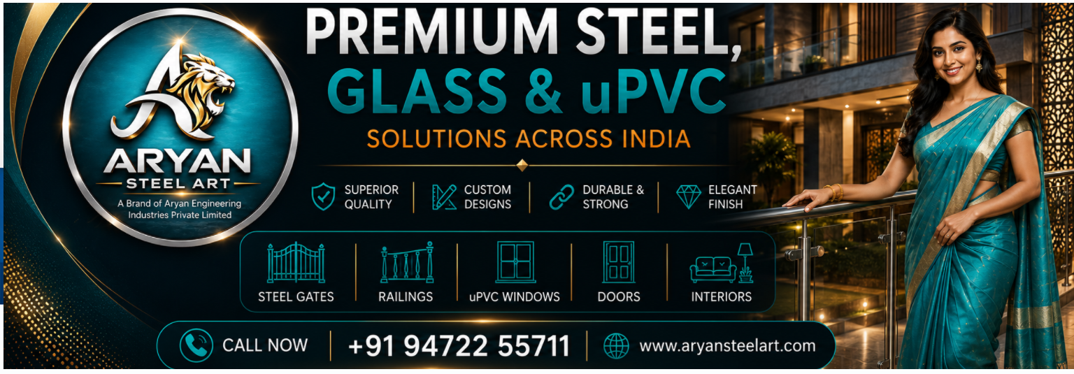 Luxury Steel Gate & Interior Solutions by Aryan Steel Art