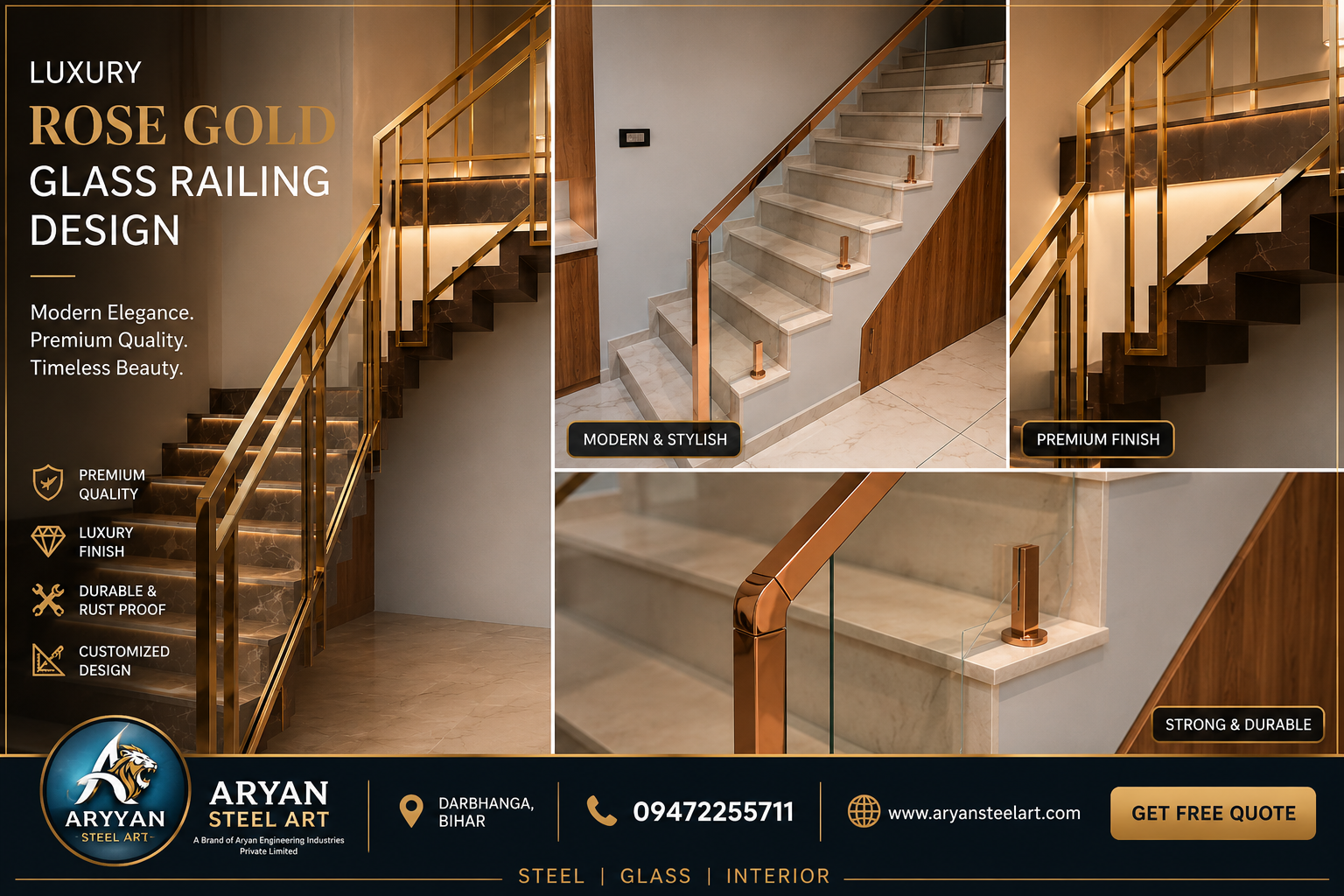 Luxury PVD Railing Designs