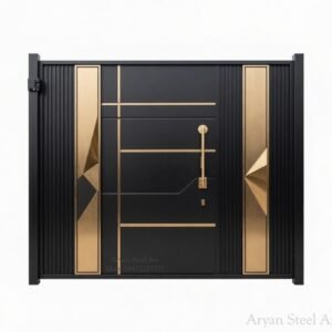 Luxury steel door design for modern home entrance