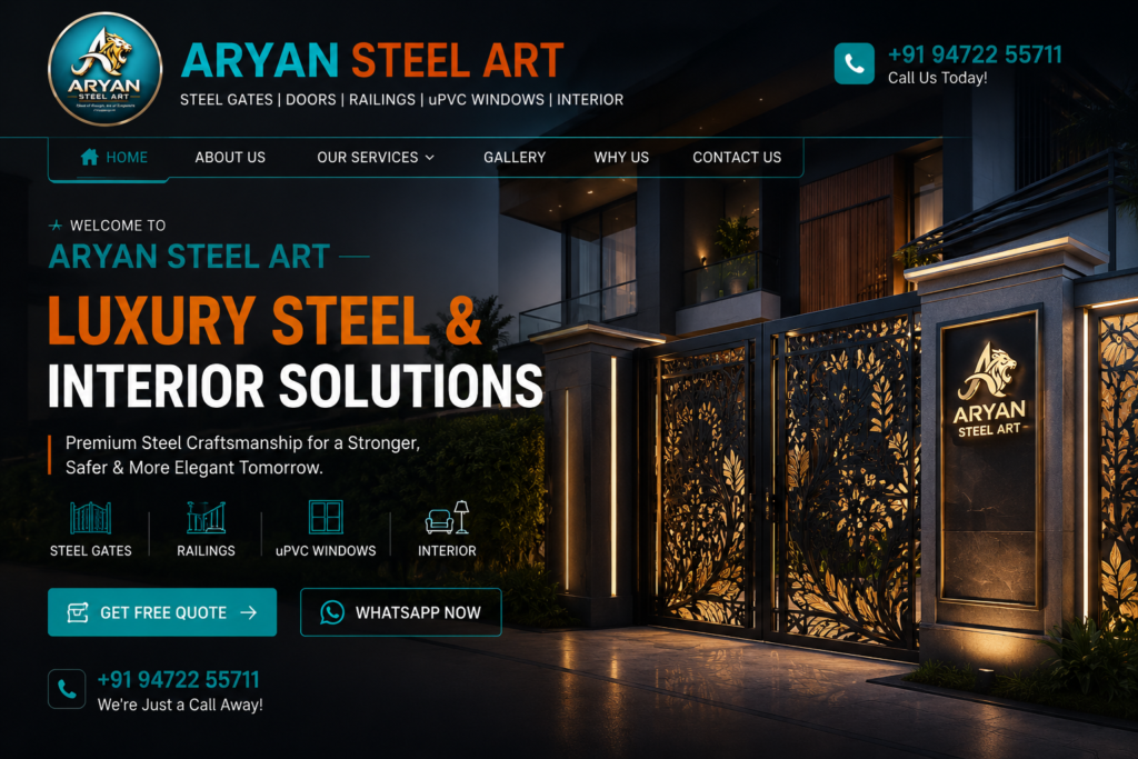 Aryan Steel Art | Stainless Stteel Fabrication & Window Door manufacture