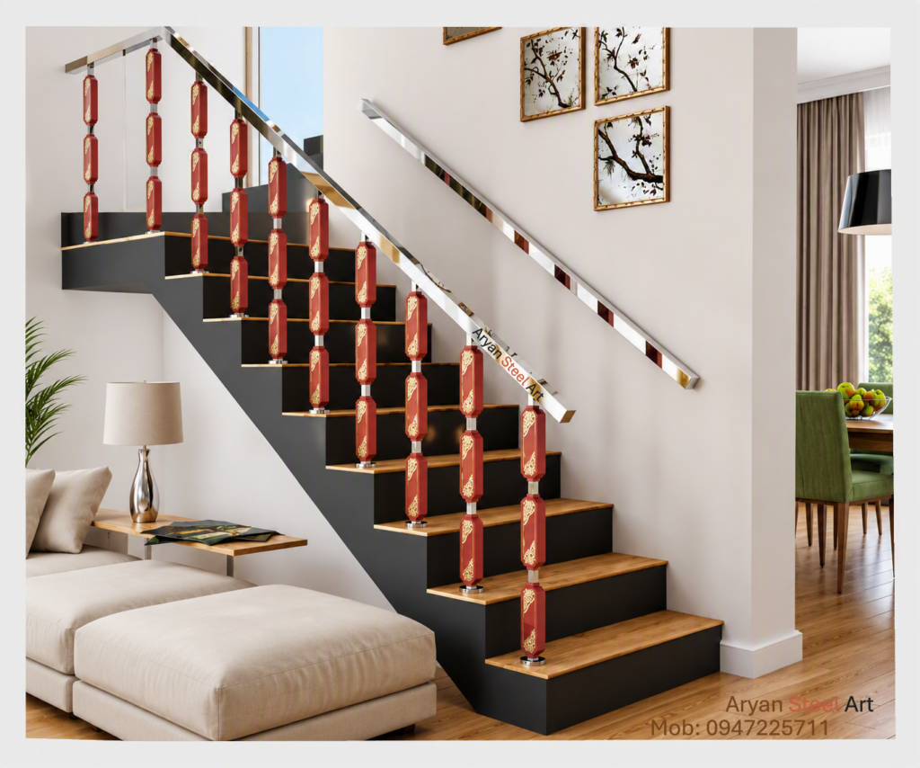 Luxury Railing Design with Premium Staircase Railing for Modern Home Interior