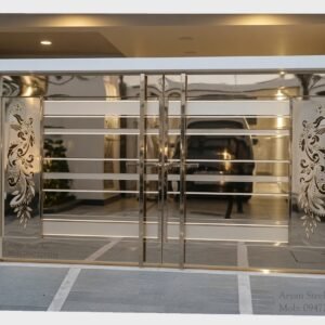 Premium Stainless Steel Main Gate Design for Home and Villa Entrance