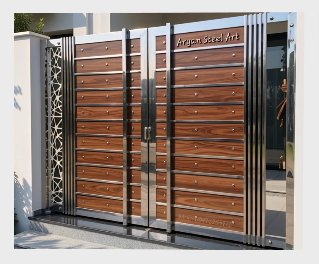 Premium Wooden Main Door Design for Home | Luxury Front Entrance Door by Aryan Steel Art