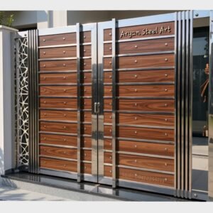 Premium Wooden Main Door Design for Home | Luxury Front Entrance Door by Aryan Steel Art
