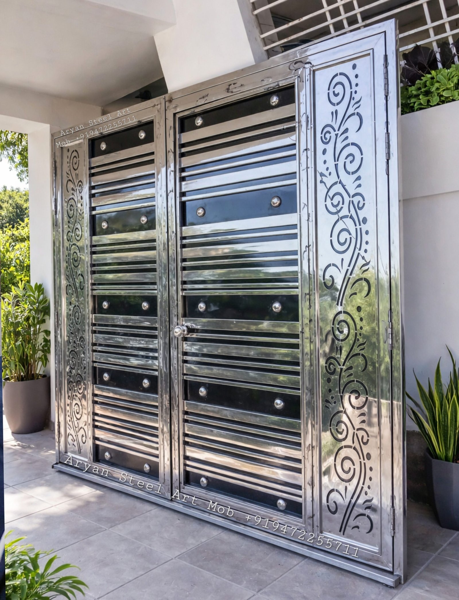 Modern Stainless Steel Gate in Darbhanga for Residential Home
