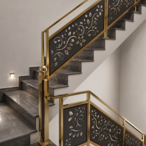 Modern Laser Cut MS Railing Design in Premium Mild Steel by Aryan Steel Art