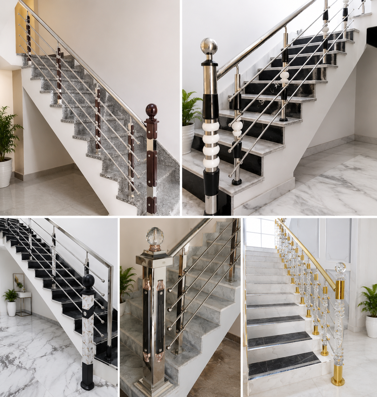 Modern railing design ideas for homes in Bihar and India with steel balcony railing
