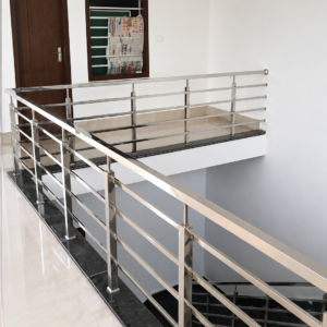 Premium Stainless Steel Balcony Railing Design by Aryan Steel Art