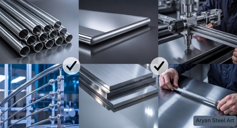 Stainless steel manufacturing process by Aryan Steel Art