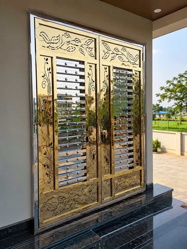 SS gate design for home by Aryan Steel Art