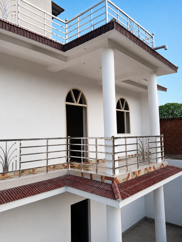 Stainless steel balcony railing design for modern home